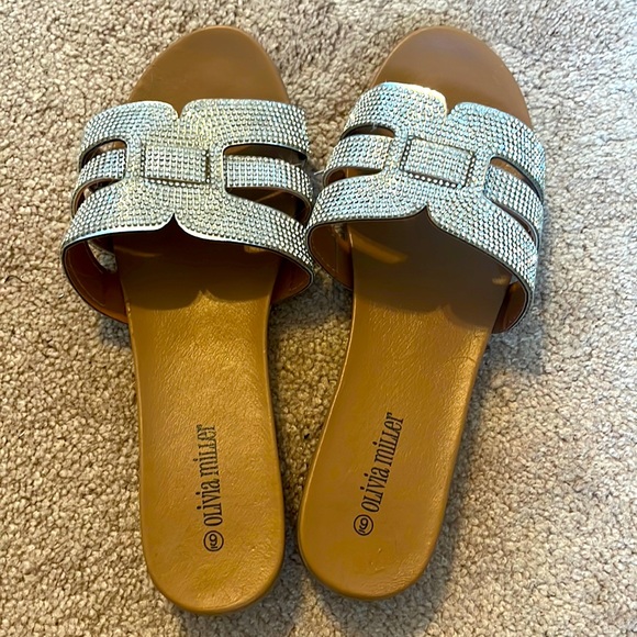 Olivia Miller Sparkle Sandals - Picture 1 of 3